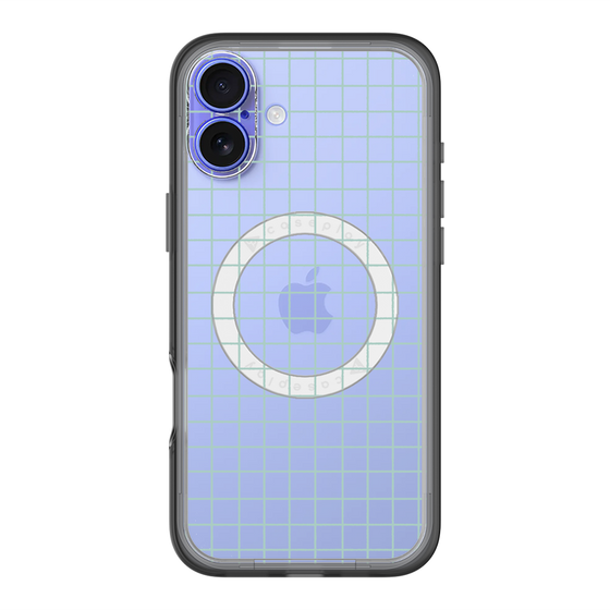 スリムプロテクションプレミアムケース with MagSafe［ オリジナル - 推し色チェック - グリーン ］
