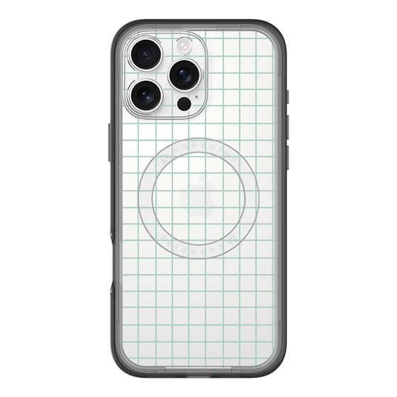 スリムプロテクションプレミアムケース with MagSafe［ オリジナル - 推し色チェック - グリーン ］