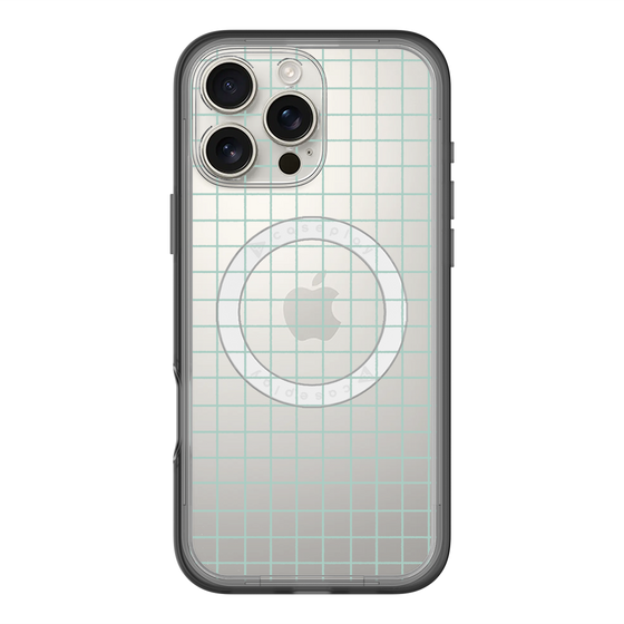 スリムプロテクションプレミアムケース with MagSafe［ オリジナル - 推し色チェック - グリーン ］
