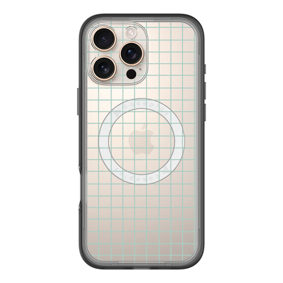 スリムプロテクションプレミアムケース with MagSafe［ オリジナル - 推し色チェック - グリーン ］