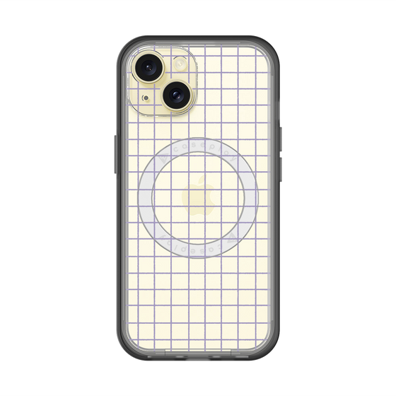スリムプロテクションプレミアムケース with MagSafe［ オリジナル - 推し色チェック - パープル ］