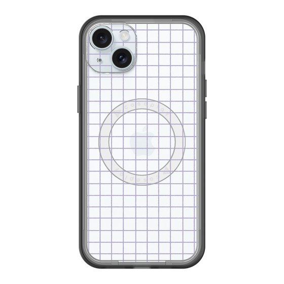 スリムプロテクションプレミアムケース with MagSafe［ オリジナル - 推し色チェック - パープル ］
