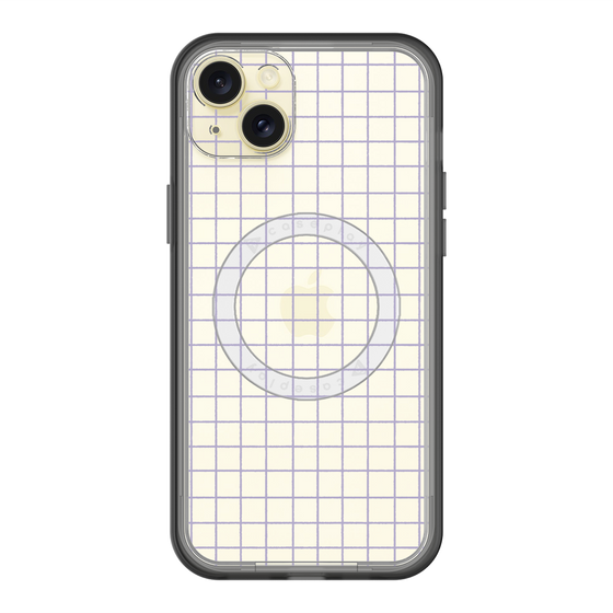 スリムプロテクションプレミアムケース with MagSafe［ オリジナル - 推し色チェック - パープル ］