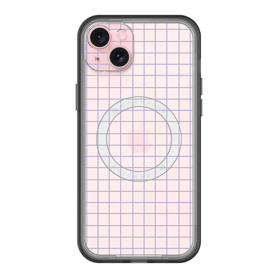 スリムプロテクションプレミアムケース with MagSafe［ オリジナル - 推し色チェック - パープル ］