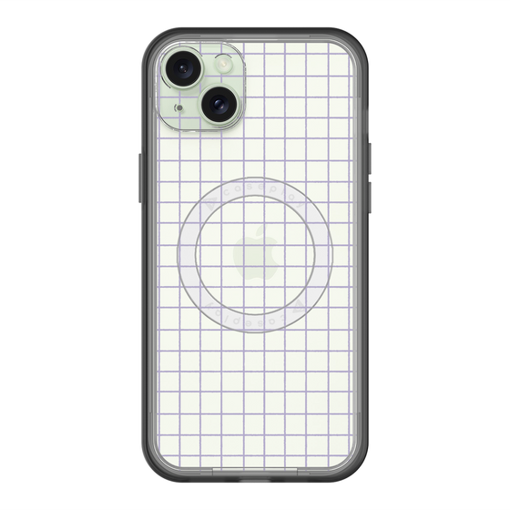 スリムプロテクションプレミアムケース with MagSafe［ オリジナル - 推し色チェック - パープル ］