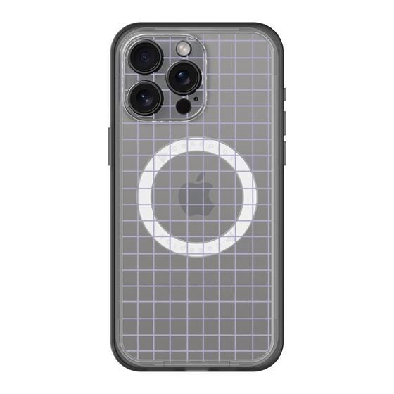 スリムプロテクションプレミアムケース with MagSafe［ オリジナル - 推し色チェック - パープル ］
