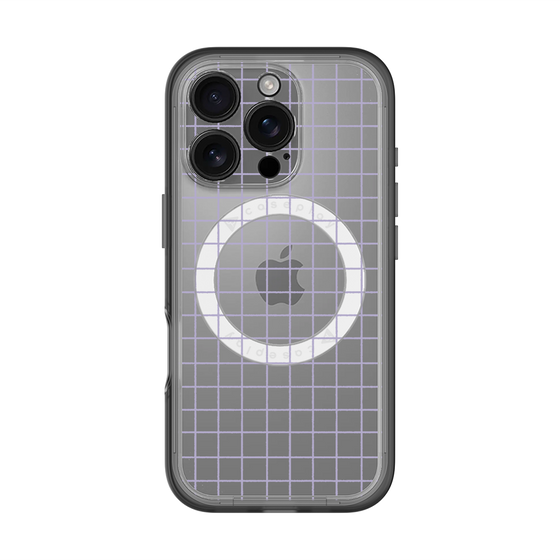 スリムプロテクションプレミアムケース with MagSafe［ オリジナル - 推し色チェック - パープル ］