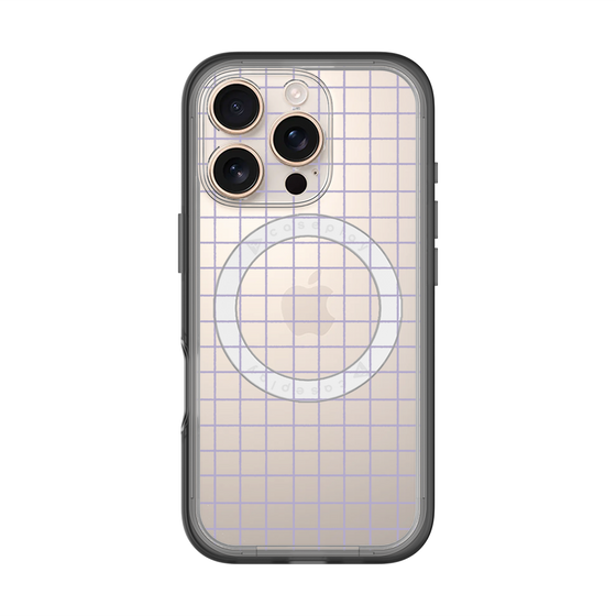 スリムプロテクションプレミアムケース with MagSafe［ オリジナル - 推し色チェック - パープル ］