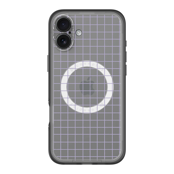 スリムプロテクションプレミアムケース with MagSafe［ オリジナル - 推し色チェック - パープル ］