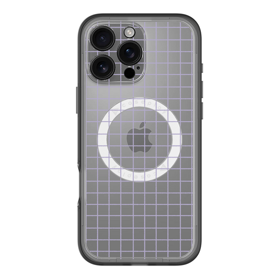 スリムプロテクションプレミアムケース with MagSafe［ オリジナル - 推し色チェック - パープル ］