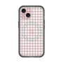 スリムプロテクションプレミアムケース with MagSafe［ オリジナル - 推し色チェック - ブラック ］