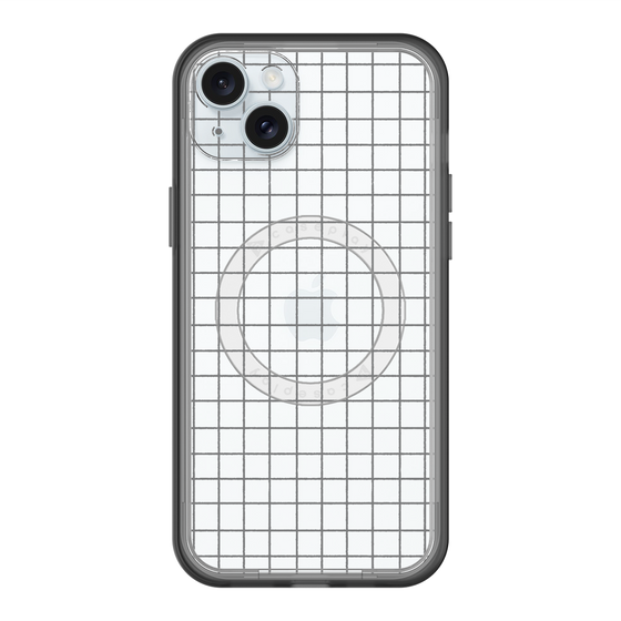 スリムプロテクションプレミアムケース with MagSafe［ オリジナル - 推し色チェック - ブラック ］