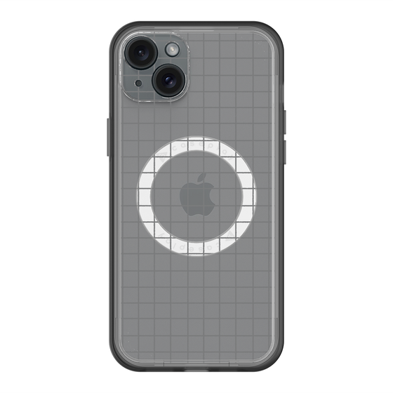 スリムプロテクションプレミアムケース with MagSafe［ オリジナル - 推し色チェック - ブラック ］