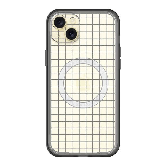 スリムプロテクションプレミアムケース with MagSafe［ オリジナル - 推し色チェック - ブラック ］