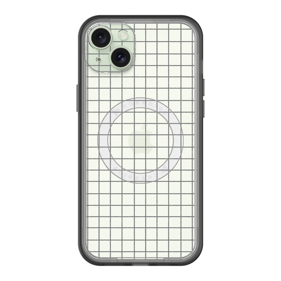 スリムプロテクションプレミアムケース with MagSafe［ オリジナル - 推し色チェック - ブラック ］