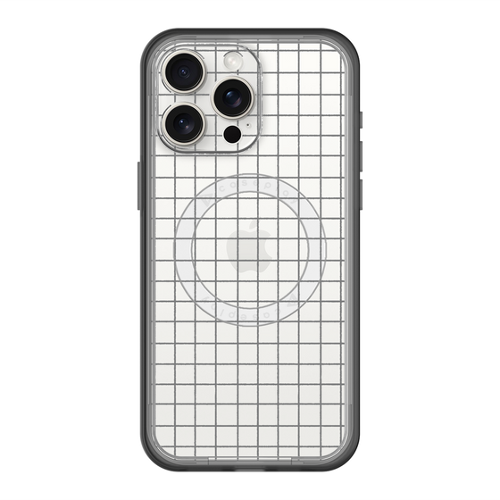 スリムプロテクションプレミアムケース with MagSafe［ オリジナル - 推し色チェック - ブラック ］