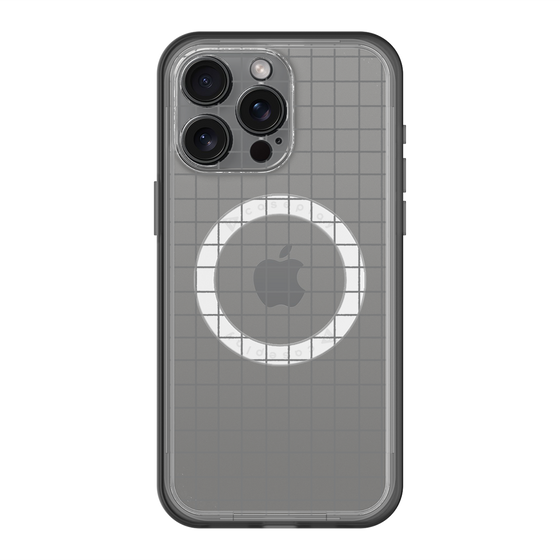 スリムプロテクションプレミアムケース with MagSafe［ オリジナル - 推し色チェック - ブラック ］