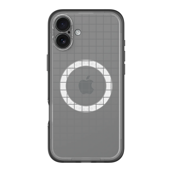 スリムプロテクションプレミアムケース with MagSafe［ オリジナル - 推し色チェック - ブラック ］