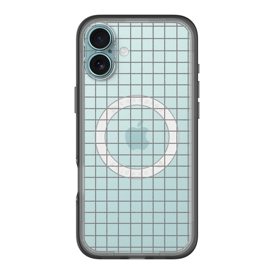 スリムプロテクションプレミアムケース with MagSafe［ オリジナル - 推し色チェック - ブラック ］