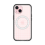 スリムプロテクションプレミアムケース with MagSafe［ オリジナル - 推し色チェック - ホワイト ］