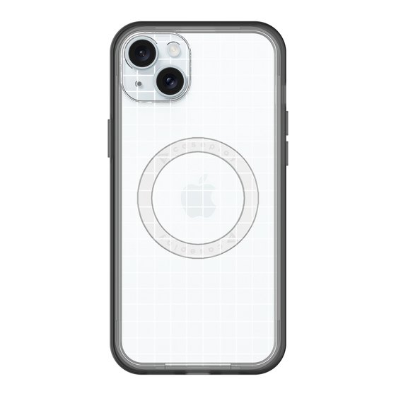 スリムプロテクションプレミアムケース with MagSafe［ オリジナル - 推し色チェック - ホワイト ］