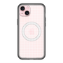 スリムプロテクションプレミアムケース with MagSafe［ オリジナル - 推し色チェック - ホワイト ］