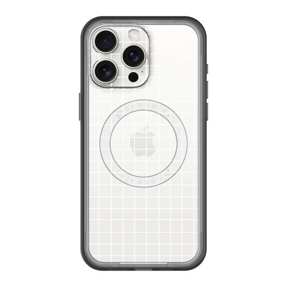 スリムプロテクションプレミアムケース with MagSafe［ オリジナル - 推し色チェック - ホワイト ］
