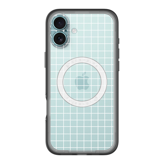 スリムプロテクションプレミアムケース with MagSafe［ オリジナル - 推し色チェック - ホワイト ］