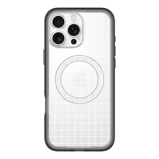 スリムプロテクションプレミアムケース with MagSafe［ オリジナル - 推し色チェック - ホワイト ］