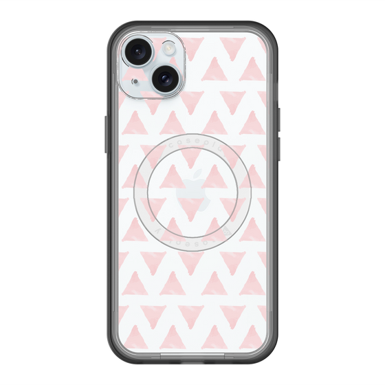 スリムプロテクションプレミアムケース with MagSafe［ オリジナル - 推し色三角 - ピンク ］