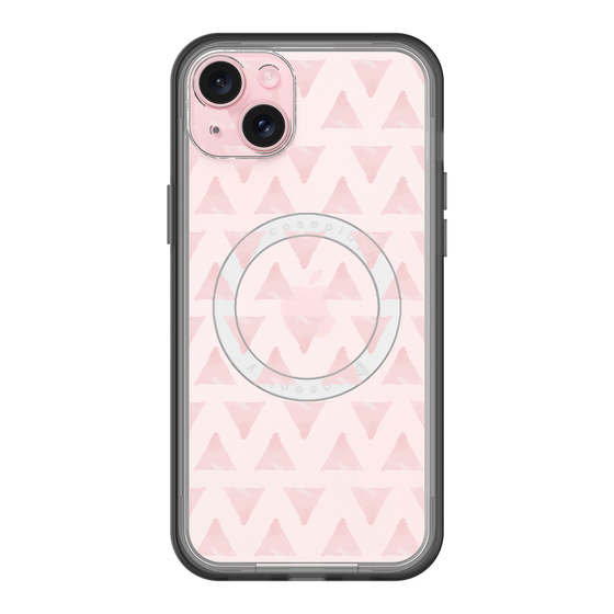 スリムプロテクションプレミアムケース with MagSafe［ オリジナル - 推し色三角 - ピンク ］