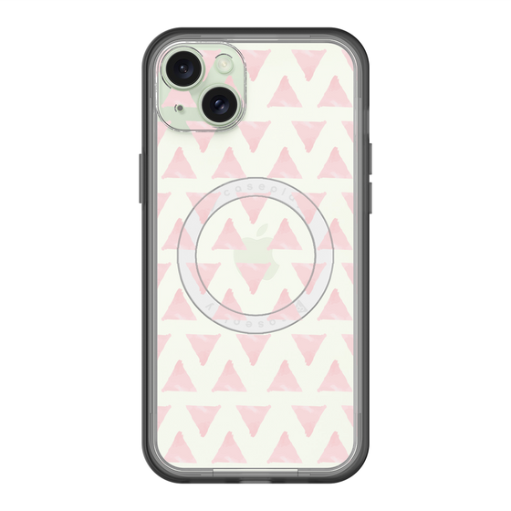 スリムプロテクションプレミアムケース with MagSafe［ オリジナル - 推し色三角 - ピンク ］