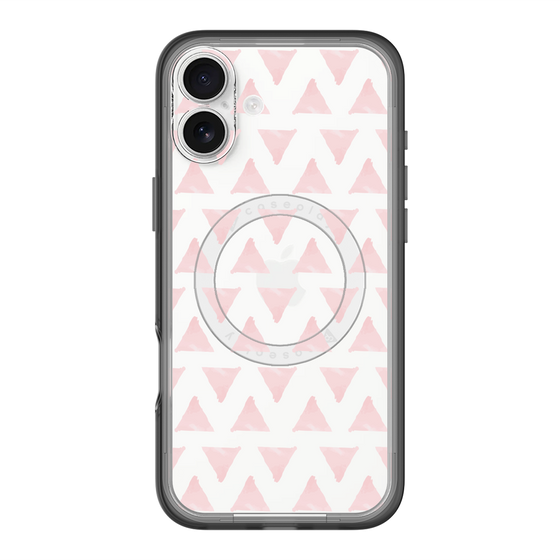 スリムプロテクションプレミアムケース with MagSafe［ オリジナル - 推し色三角 - ピンク ］