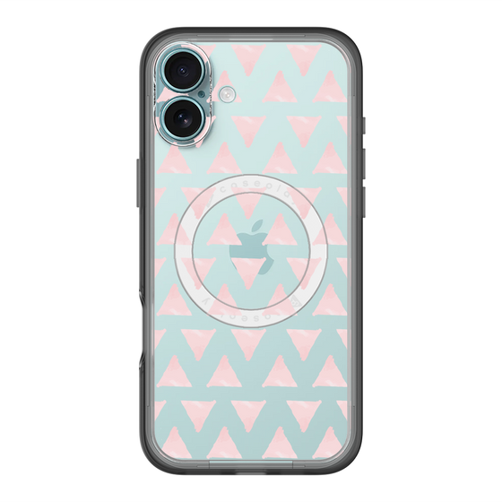 スリムプロテクションプレミアムケース with MagSafe［ オリジナル - 推し色三角 - ピンク ］
