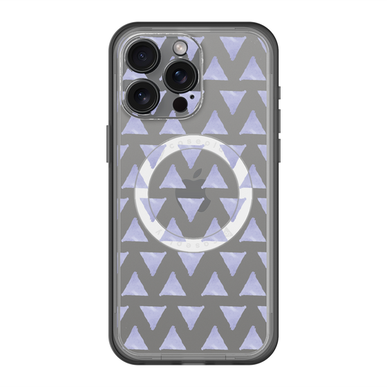 スリムプロテクションプレミアムケース with MagSafe［ オリジナル - 推し色三角 - パープル ］