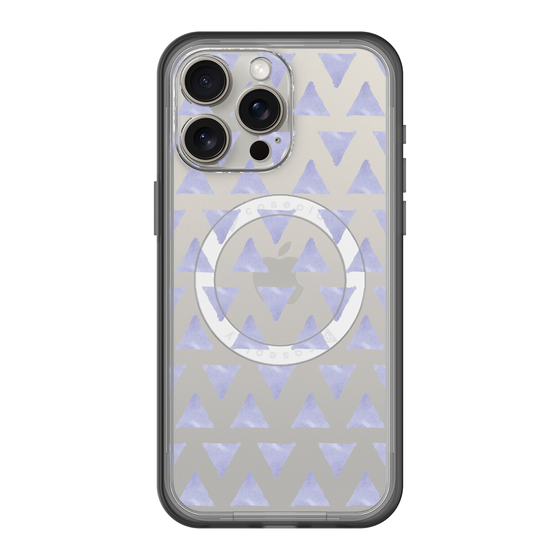 スリムプロテクションプレミアムケース with MagSafe［ オリジナル - 推し色三角 - パープル ］