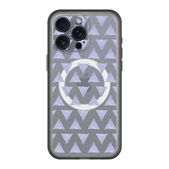 スリムプロテクションプレミアムケース with MagSafe［ オリジナル - 推し色三角 - パープル ］