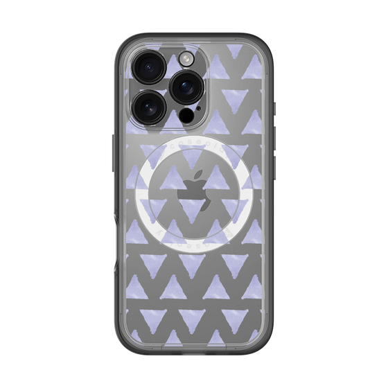 スリムプロテクションプレミアムケース with MagSafe［ オリジナル - 推し色三角 - パープル ］