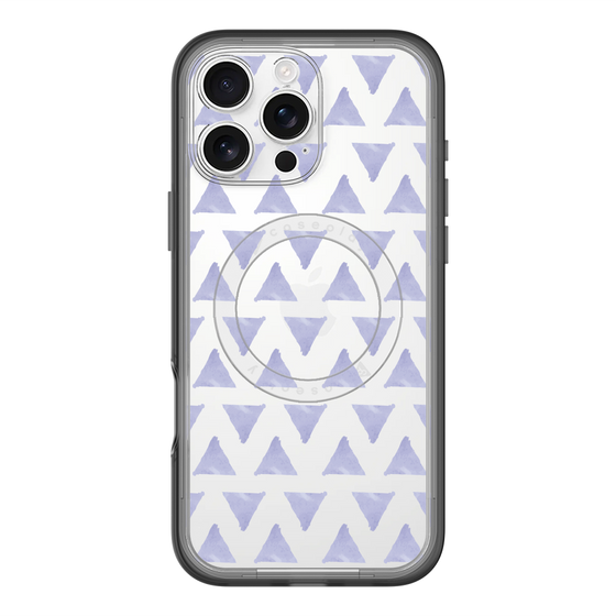 スリムプロテクションプレミアムケース with MagSafe［ オリジナル - 推し色三角 - パープル ］