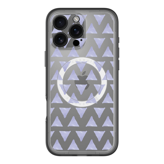 スリムプロテクションプレミアムケース with MagSafe［ オリジナル - 推し色三角 - パープル ］