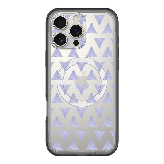 スリムプロテクションプレミアムケース with MagSafe［ オリジナル - 推し色三角 - パープル ］