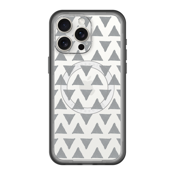 スリムプロテクションプレミアムケース with MagSafe［ オリジナル - 推し色三角 - ブラック ］