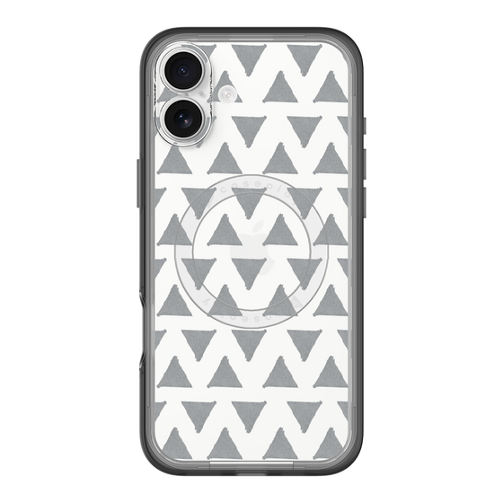 スリムプロテクションプレミアムケース with MagSafe［ オリジナル - 推し色三角 - ブラック ］