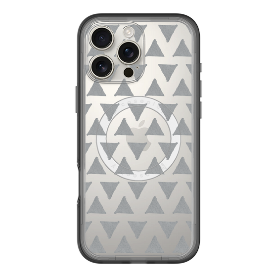 スリムプロテクションプレミアムケース with MagSafe［ オリジナル - 推し色三角 - ブラック ］
