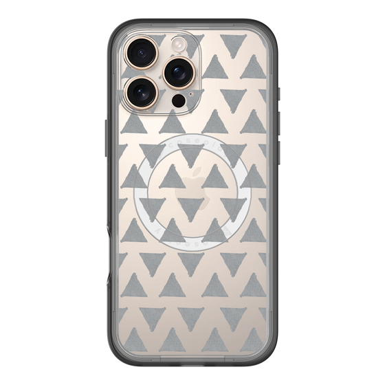 スリムプロテクションプレミアムケース with MagSafe［ オリジナル - 推し色三角 - ブラック ］