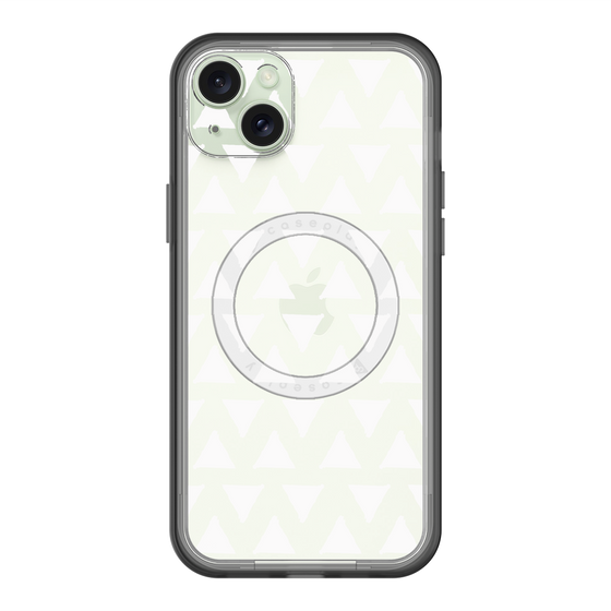 スリムプロテクションプレミアムケース with MagSafe［ オリジナル - 推し色三角 - ホワイト ］