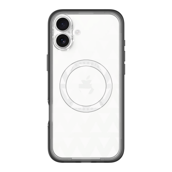 スリムプロテクションプレミアムケース with MagSafe［ オリジナル - 推し色三角 - ホワイト ］
