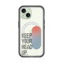 スリムプロテクションプレミアムケース with MagSafe［ オリジナル - ドットオーバーレイ - KEEP YOUR HEAD UP/A ］