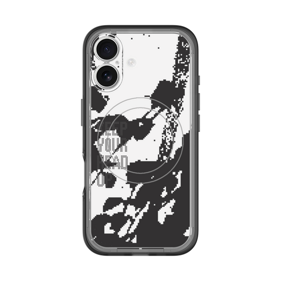 スリムプロテクションプレミアムケース with MagSafe［ オリジナル - ドットオーバーレイ - KEEP YOUR HEAD UP/C ］