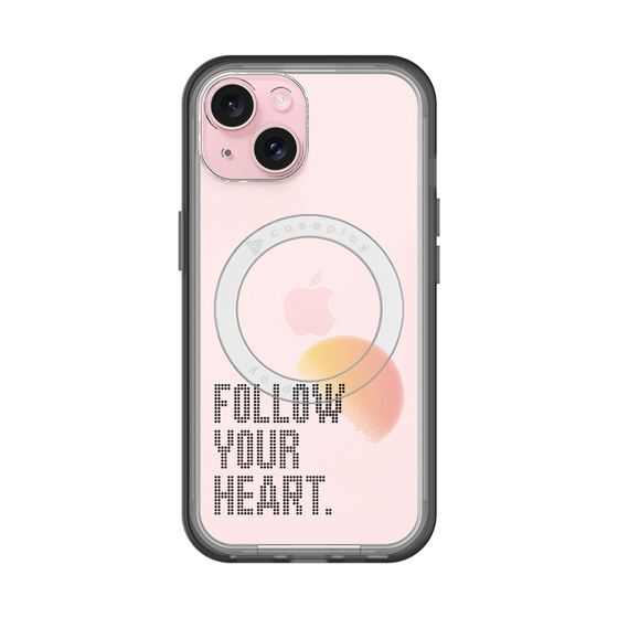 スリムプロテクションプレミアムケース with MagSafe［ オリジナル - ドットオーバーレイ - FOLLOW YOUR HEART/A ］